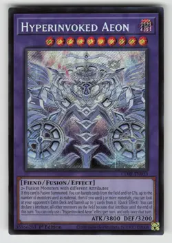 YuGiOh Chaos Origins HYPERINVOKED AEON - Secret Rare Holo Card #CORI-EN033 (1) - Image 1