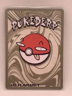 Pokederp Halloween X-ray Shadowbud Holo Gengar 16/36 Custom Derpy Card - Image 2