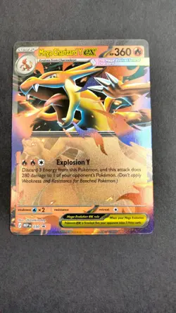 Mega Charizard Y ex 030 ME: Mega Evolution Black Star Promo Pokemon Card B - Image 1