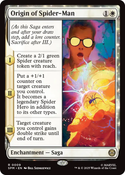Origin of Spider-Man 0009 ~ Rare MTG Marvel Spider-Man - Image 1