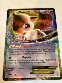 Pokemon Mew-EX Holo Rare TCG Card Dragons Exalted, Card 46/124 - Image 1