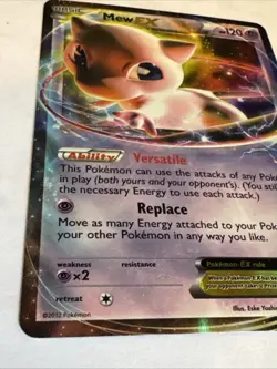Pokemon Mew-EX Holo Rare TCG Card Dragons Exalted, Card 46/124 - Image 2