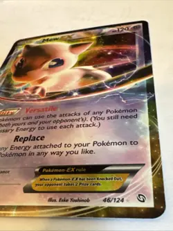 Pokemon Mew-EX Holo Rare TCG Card Dragons Exalted, Card 46/124 - Image 3