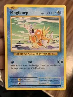 Magikarp 33/108 Evolutions Common Pokemon Tcg Card Water Type Hp - Image 1