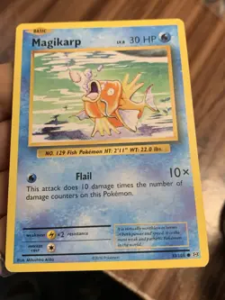 Magikarp 33/108 Evolutions Common Pokemon Tcg Card Water Type Hp - Image 3