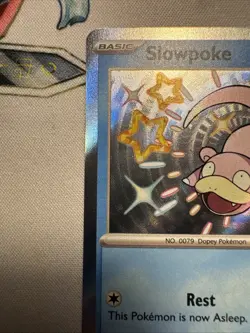 Pokemon TCG Slowpoke Holo Shiny Rare Card 116/091 Sv: Paldean Fates NM - Image 2