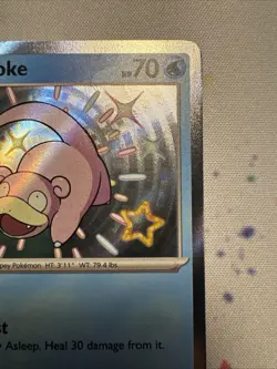 Pokemon TCG Slowpoke Holo Shiny Rare Card 116/091 Sv: Paldean Fates NM - Image 3
