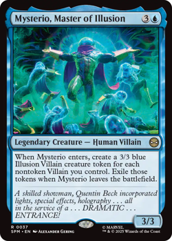 Mysterio, Master of Illusion 0037 ~ Rare MTG Marvel Spider-Man - Image 1