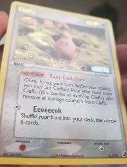 Pokemon TCG Cleffa Unseen Forces Stamped Rare Card 21/115 Stamp MP - Image 2