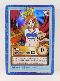 Nami - S05 Holo Foil (DAMAGE) - One Piece Carddass Hyper Battle card (1999 Japan - Image 1