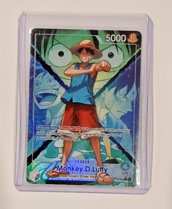 Bandai One Piece Card Game Monkey D. Luffy Leader OP16-022 ALT ART - Image 1