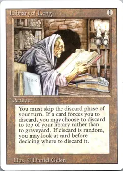 Library of Leng Uncommon Revised Edition Magic: The Gathering Near Mint - Image 1