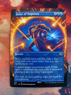 MTG Double Masters 2022 Force of Negation Borderless - Image 1