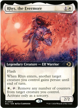 Rhys, the Evermore (Extended Art) 0354 - Lorwyn Eclipsed ECL - MTG NM/M - Image 1