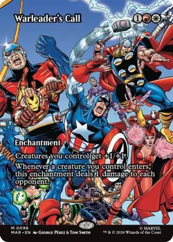 Warleader's Call (Borderless) 96 Marvel Universe Eternal-Legal NM/M MTG - Image 1