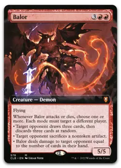 Balor (Extended Art) #578 (NM) Baldur's Gate CLB Magic MTG - Image 1