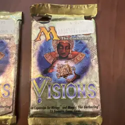 MTG Magic The Gathering Visions Booster Pack WotC 1997 English 2 Packs - Image 3