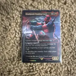 MTG Deadpool Trading Card Secret Lair Drop Series FOIL M1753 - Image 1