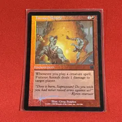 Furious Assault - FOIL - Mercadian Masques - NM - MTG - Magic the Gathering - Image 1
