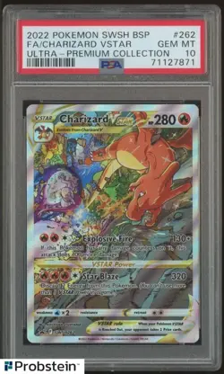 Pokemon Ultra Premium Charizard VSTAR Full Art Promo PSA 10 Chaser/Mystery Pack - Image 1