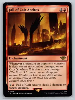 MTG Lord of the Rings LTR #124 Fall of Cair Andros Rare Enchantment - Image 1