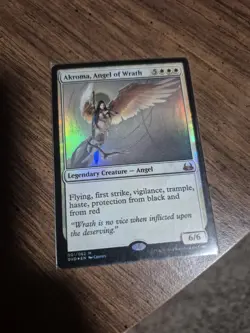 MTG Akroma, Angel of Wrath Duel Decks: Divine vs Demonic 1/62 Foil Mythic. Mtg01 - Image 2