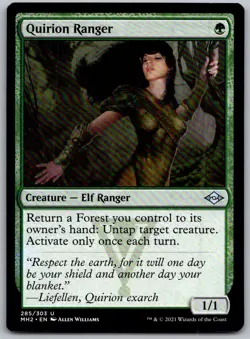 Quirion Ranger 285 Uncommon Modern Horizons 2 Magic: The Gathering Near Mint - Image 1