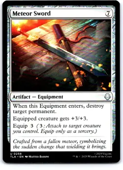 Meteor Sword 258 Uncommon Avatar: The Last Airbender Magic: The Gathering NM - Image 1