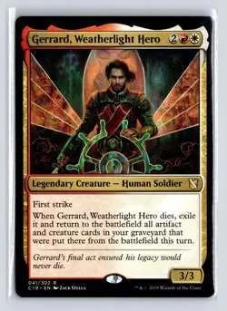 Gerrard, Weatherlight Hero 41 Regular Commander 2019 Magic: The Gathering NM - Image 1