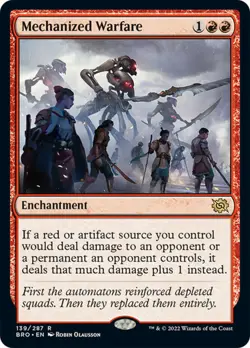 1x Mechanized Warfare MTG - The Brothers' War - NM-Mint - Image 1