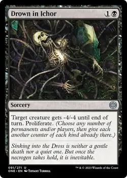 DROWN IN ICHOR x4 mtg NM-M Phyrexia All Will Be One 4 Unc - Image 1