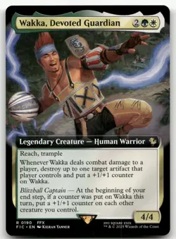 Wakka, Devoted Guardian (Extended Art) #190 (NM) Final Fantasy FIC Magic MTG - Image 1