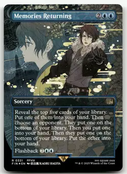 Memories Returning (Borderless) #331 (Foil) (NM) Final Fantasy FIN Magic MTG - Image 1