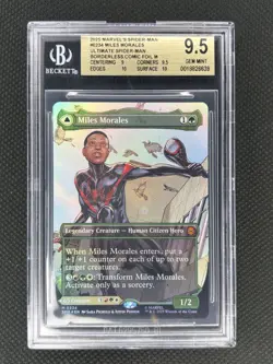 Marvel's Spider-Man MTG Miles Morales 0234 Borderless Foil BGS 9.5 - Image 1