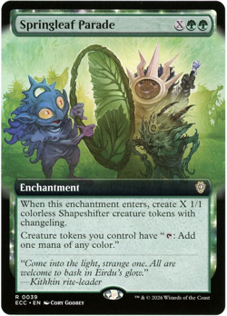Springleaf Parade (Extended Art) 0039 - Commander: Lorwyn Eclipsed ECC MTG NM/M - Image 1