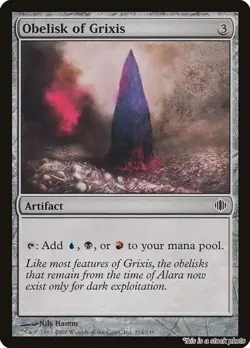 MTG Obelisk of Grixis [ALA - 214] LP - Image 1