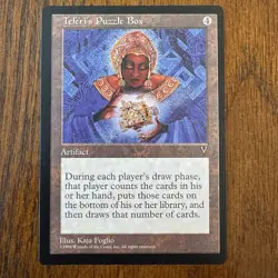 Teferi's Puzzle Box Visions MTG Magic the Gathering Card 1996 Vintage - Image 1