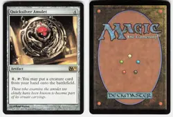 Quicksilver Amulet 214 Rare Magic 2012 (M12) Magic: The Gathering Lightly Played - Image 1