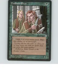 Fyndhorn Elves 132 Common Ice Age Lightly played b3-677 - Image 1