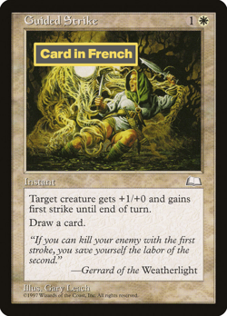 MTG Guided Strike ** Weatherlight ** French (NM) - Image 1