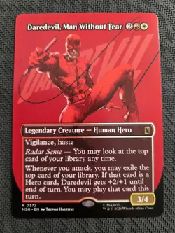 MtG MSH -Daredevil, Man Without Fear -R0372 -Borderless NonFoil -NM! 👀 - Image 1