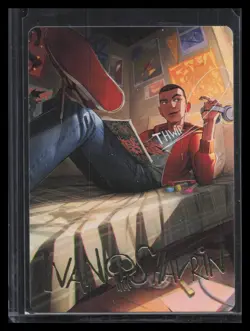 Miles Morales Art Card (Gold-Stamped Signature): Marvel's Spider-Man #35 - Image 1