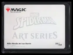 Miles Morales Art Card (Gold-Stamped Signature): Marvel's Spider-Man #35 - Image 2
