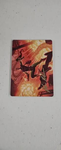 green goblin, revenant Mtg Gold Stamped Art Card - Image 1
