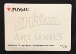 Magic Marvel Spider-Man Art Series Maximum Carnage 46/54 planeswalker symbol - Image 2