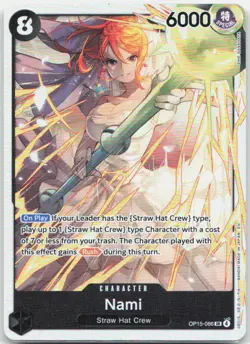 Nami OP15-086 Super Rare Adventure on Kami's Island One Piece Foil Near Mint - Image 1