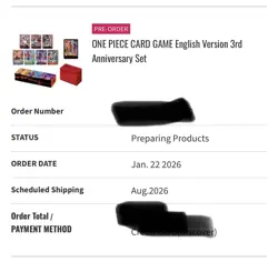 ONE PIECE CARD GAME English Version 3rd Anniversary Set SEALED Confirmed PRESALE - Image 2