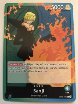 One Piece Paramount War Sanji Leader OP02-026 NM - Image 1
