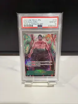 PSA 10 2023 One Piece Japanese Roronoa Zoro OP06-118 Alternate Art AA GEM MT - Image 1