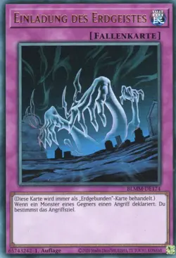 yugioh 1x Einladung des Erdgeistes BLMM-DE174 ULTRA 1AUFLAGE DEUTSCH - Image 1